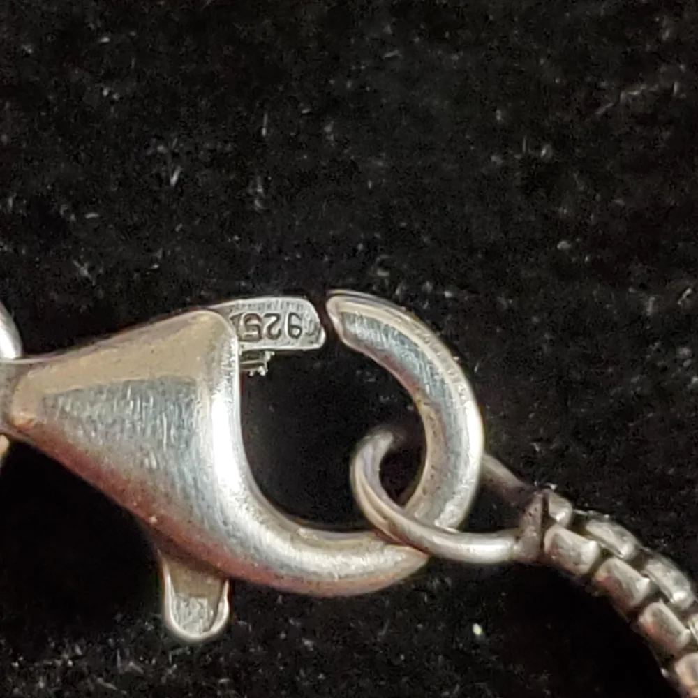 925 Sterling Silver Chain Necklace , 30" , 5.8 grms , Italy - Picture 4 of 10